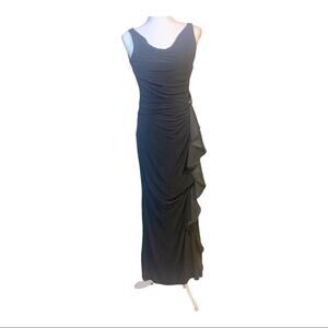 DJ-Jaz Slimming Black Cocktail Party Dress Size 6 U0418